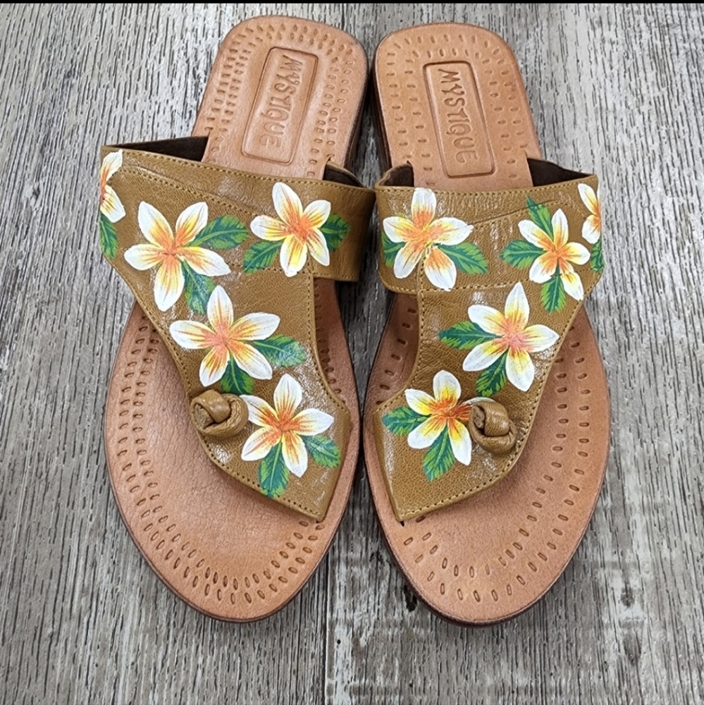 Mystique Leather Thong Sandals